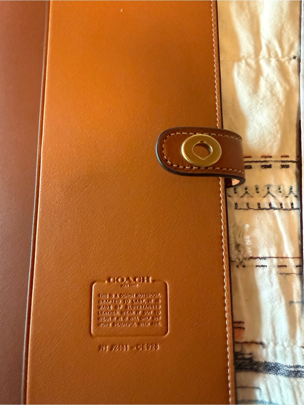 Brown Coach Notebook Cover with Rexy - Picture 6 of 7